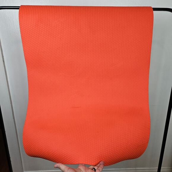 Manduka LiveOn Kids Yoga Mat Reversible Orange Purple Kindred + Carry Strap - Picture 3 of 13